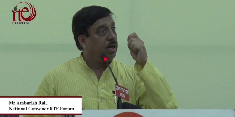 Death blow to Right to Education activism: Ambarish Rai, who died of suspected covid left a void, will be sadly missed