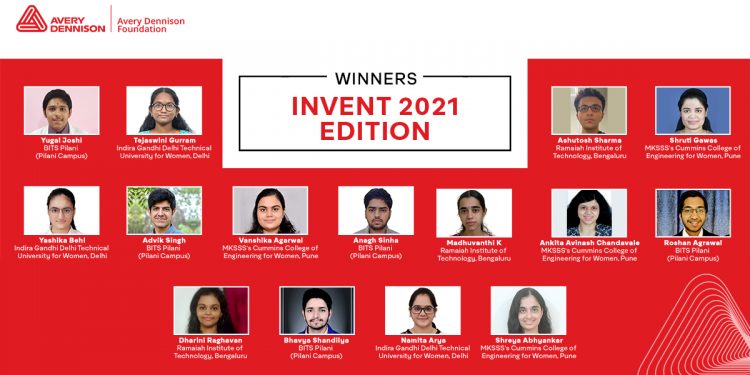 Avery Dennison 9th edition of its annual scholarship program ‘Spirit of Invention’ winners
