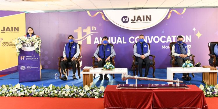 JAIN (Deemed-to-be University) commemorates International Year of Basic Science for Sustainable Development on its 11th Annual Convocation