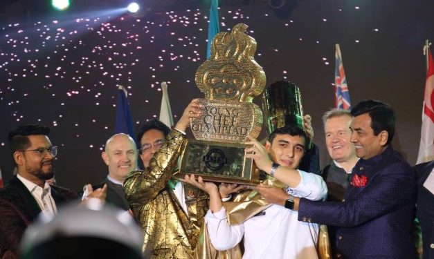 Emil Zeynalzade of Azerbaijan wins the 9th International Young Chef Olympiad