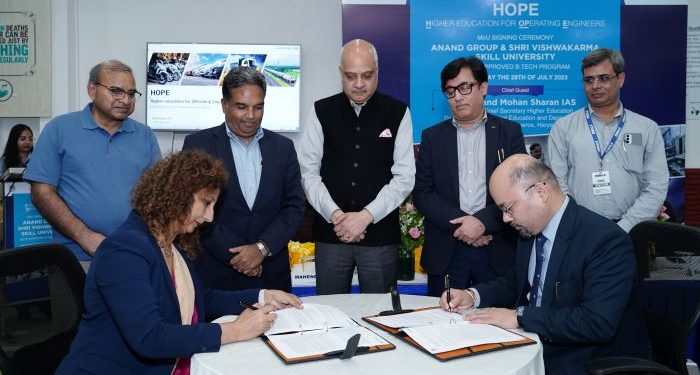 ‘Model’ academia-industry-government collaboration: ANAND Group Operating Engineers (OEs) to pursue BTech with SVSU, Haryana