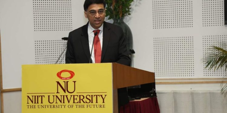 Vishwanathan Anand delivers NIIT University’s 15th Annual Lecture