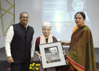 Laila Tyabji bestowed the title of National Design Guru by World University of Design