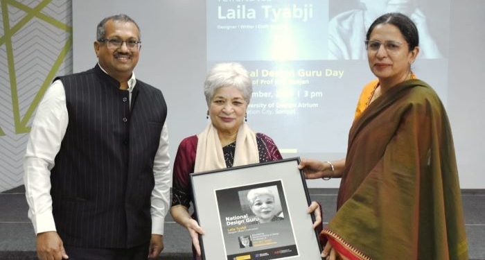 Laila Tyabji bestowed the title of National Design Guru by World University of Design