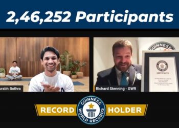 Habuild brings together 2,46,252 people to do Yoga, creates world record