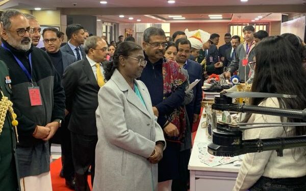 IIT Mandi iHub showcases the success of ‘Drone Didi’ program to President Droupadi Murmu at Kaushal Bhavan inauguration