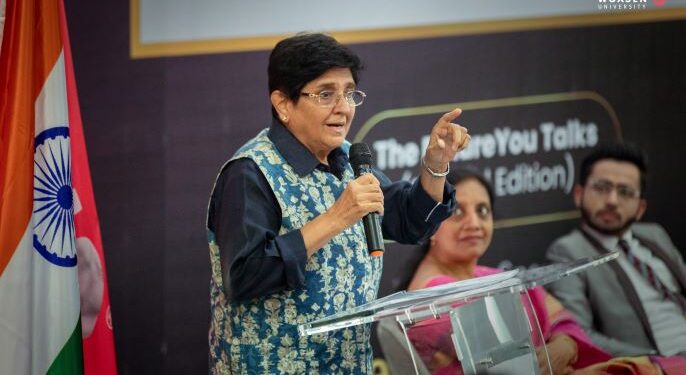 Woxsen University marks the inauguration of Kiran Bedi Hall by her lecture on ‘Women in Leadership: Breaking Barriers and Glass Ceilings’