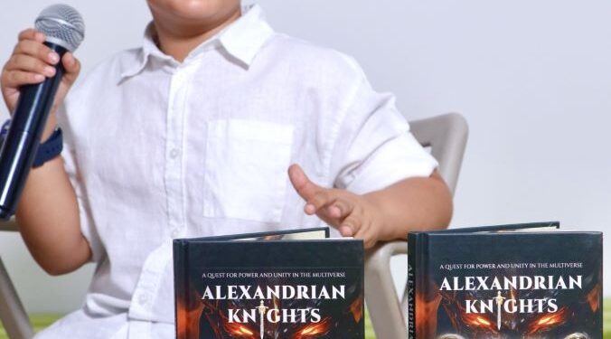 Eight-year-old Lavik Jain authors his debut book ‘Alexandrian Knights’