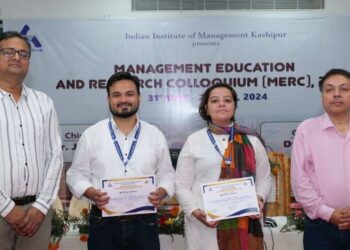 Best research papers awarded at IIM Kashipur’s Management Education and Research Colloquium (MERC)