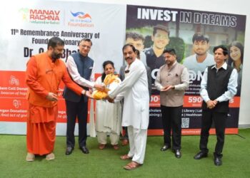 Manav Rachna honors the legacy of Founder Visionary Dr. O.P. Bhalla on his 11th remembrance anniversary