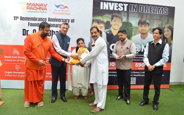 Manav Rachna honors the legacy of Founder Visionary Dr. O.P. Bhalla on his 11th remembrance anniversary