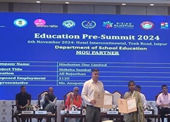 Hindustan Zinc Ltd to invest ₹36 Crores focusing on infrastructure, teacher training, and vocational education in 72 Rajasthan Govt Schools