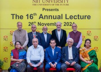 G20 Sherpa Amitabh Kant  delivers (16th) Annual Lecture of NIIT University at its Neemrana Campus