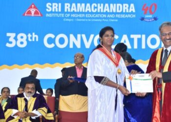 1680 graduands conferred degrees at the 38th convocation ceremony of SRIHER