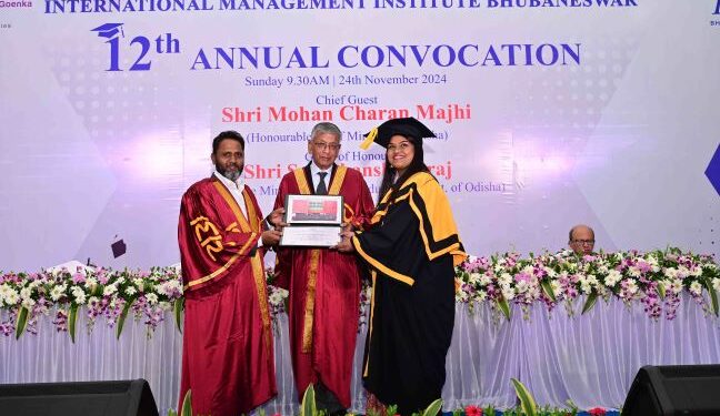 IMI Bhubaneswar hosts 12th Annual Convocation, 180 Graduates receive diplomas