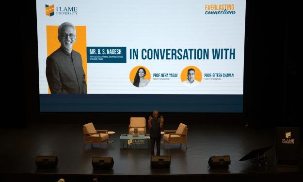 FLAME University hosts retail visionary B.S. Nagesh as part of the Industry Connect Initiative