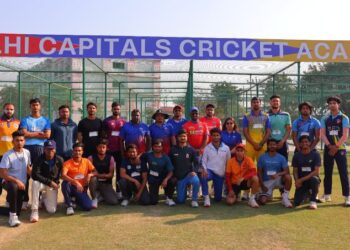  ‘Dilli ke Fast Bowlers’ Trials held by Delhi Capitals AES Cricket Academy in Pilkhuwa