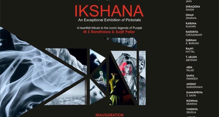 Pictorial exhibition ‘IKSHANA,’ on MS Randhawa and Surjit Patar by WUD students at Punjab Lalit Kala Academy Gallery in Chandigarh on March 25