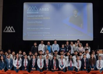 SummitSphere: The Founders Series Kicks Off at ABBS with Shark Tank India’s Dyumna Madan