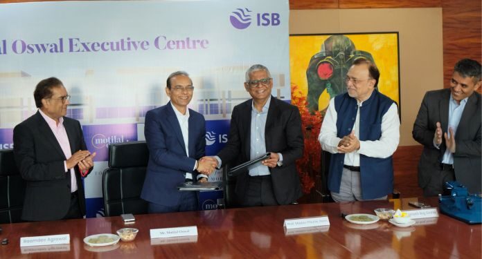 ISB Receives largest philanthropic contribution from Motilal Oswal Foundation