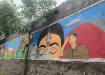 Students of Glendale International School Hyd paint school with Inspiring Stories from the Nation