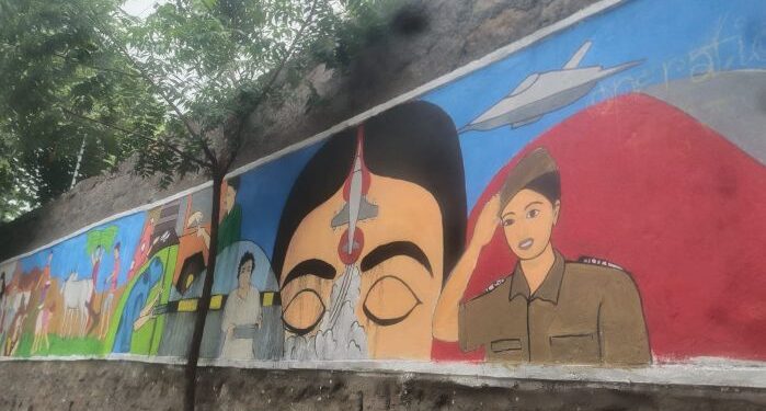 Students of Glendale International School Hyd paint school with Inspiring Stories from the Nation