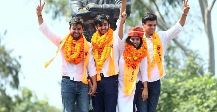 ABVP Scores Landslide Victory in DUSU 2025 Elections, NSUI Bags Vice-President Post