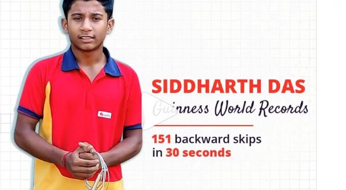 16-Year-Old Siddharth Das Flips the Script with Guinness World Record: 151 Backward Skips in 30 Seconds