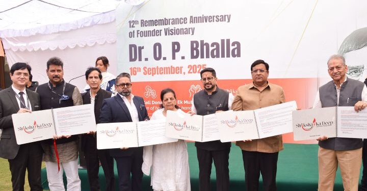 MREI commemorate Founder Chancellor Dr. O.P. Bhalla’s anniversary with launch of ‘Shiksha Ka Deep’ Scholarship Initiative
