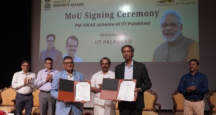 MoU signed for Skilling Project under PM VIKAS Scheme between Ministry of Minority Affairs and IIT Palakkad, Kerala