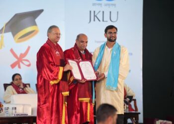 JK Lakshmipat University holds 13th Convocation ceremony for 295 graduands; 9/10 gold medals go to girls