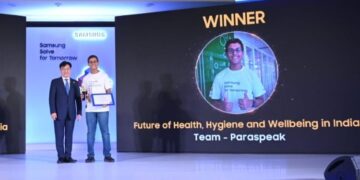 Pranet Khetan wins Samsung Solve for Tomorrow 2025 for ‘Paraspeak’ (device for people with speech disorders)