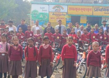 NHAI & ROADIS donates 100 Bicycles to girl students Girl Students for mobility and continuing education