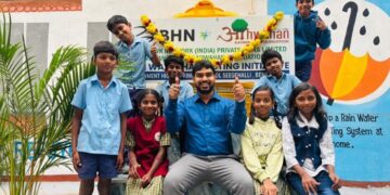Seegehalli Govt Primary School Bengaluru receives Aahwahan Foundation’s latest Rainwater Harvesting System