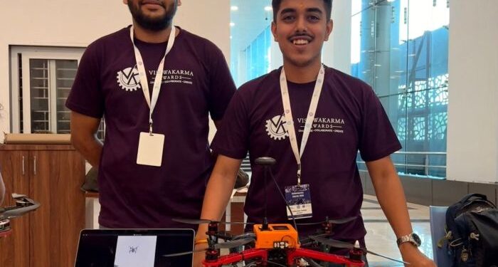 VESIT students win Vishwakarma Awards 2025 at IIT Indore for GPS-Denied Drone Innovation