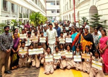 2500 students from Govt schools in Chennai certified on real Projects in Energy Management and Urban Planning