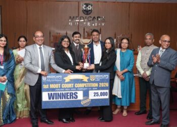Symbiosis Law School, Nagpur wins 1st Moot Court Competition 2026 by Medicaps University
