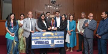 Symbiosis Law School, Nagpur wins 1st Moot Court Competition 2026 by Medicaps University