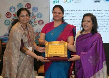 Amrita University’s women-led marine climate solution wins SGP Best Innovator Award