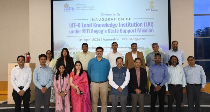 IIIT-Bangalore onboarded as Lead Knowledge Institution under the NITI Aayog’s State Support Mission