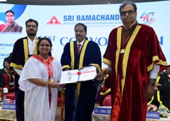 SRIHER holds its 41st Convocation with NMC chairman as the chief guest