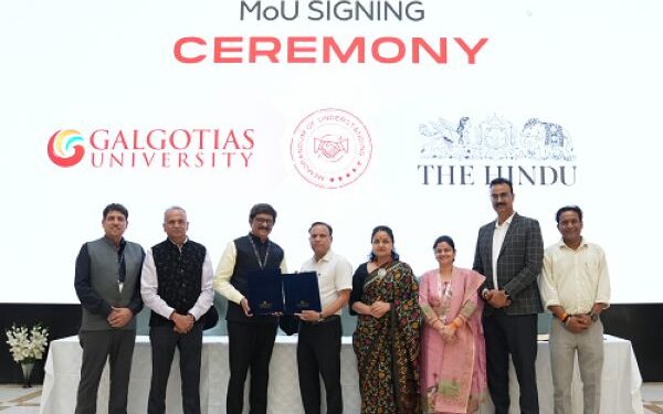 Galgotias University to set up The Hindu Center for Excellence in Journalism with THG Publishing Pvt Ltd.
