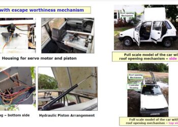 SSN College of Engineering students develop roof-exit technology for vehicles