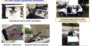 SSN College of Engineering students develop roof-exit technology for vehicles