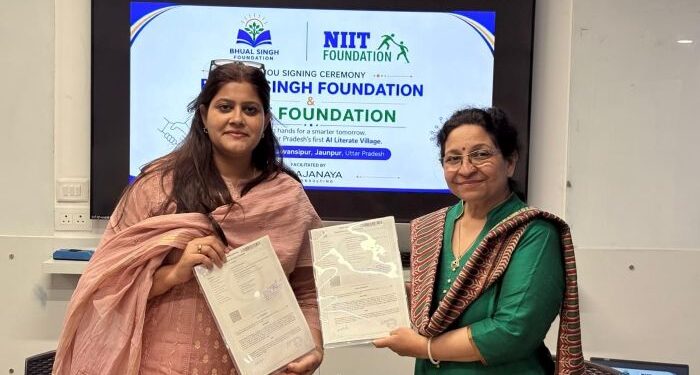 NIIT Foundation and Bhual Singh Foundation partner to establish Uttar Pradesh’s First AI literate village in Jaunpur