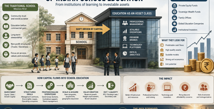 The Invisible Transition: The Financialization of Indian School Education