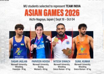 Four  Marwadi University Athletes to Represent India at Asian Games 2026 in Japan
