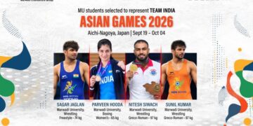 Four  Marwadi University Athletes to Represent India at Asian Games 2026 in Japan