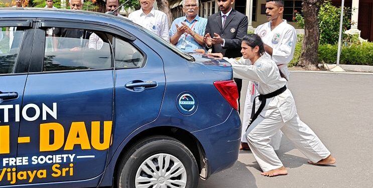SRIHER Student Sets a World Record: ‘Pushing a Car for Greatest Distance for One Hour’