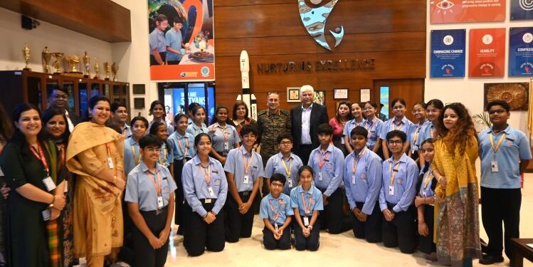 CDS Gen Subramani visits Satya School, Gurugram, Shares ’s 5 Leadership Lessons